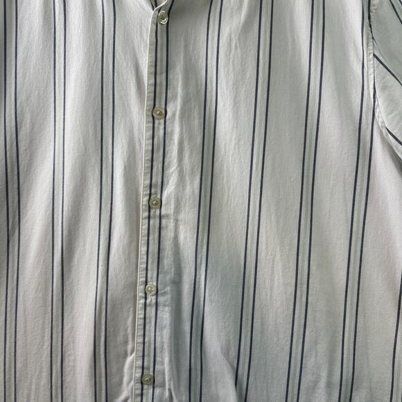 Club Monaco Slim Fit Striped Short Sleeve Shirt – Size M - Picture 5 of 5